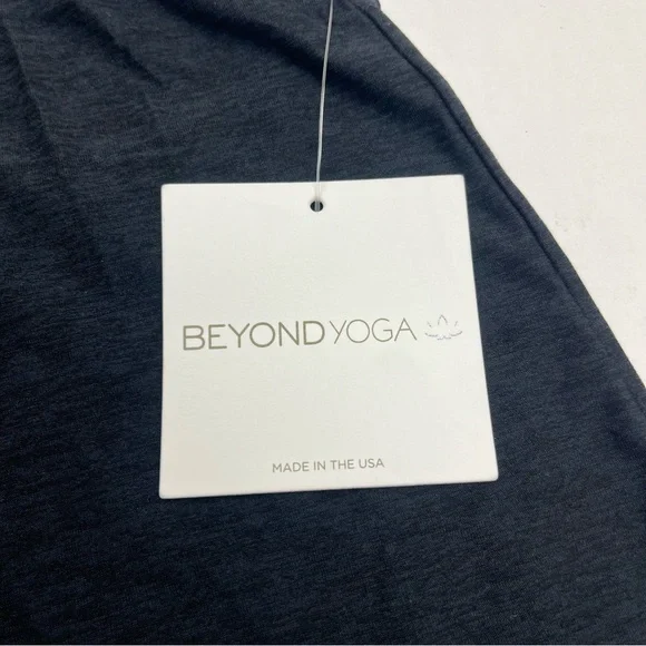 Beyond Yoga Featherweight Drift Away Sleep Tank Spacedye Black Grey Large NEW - Picture 3 of 10